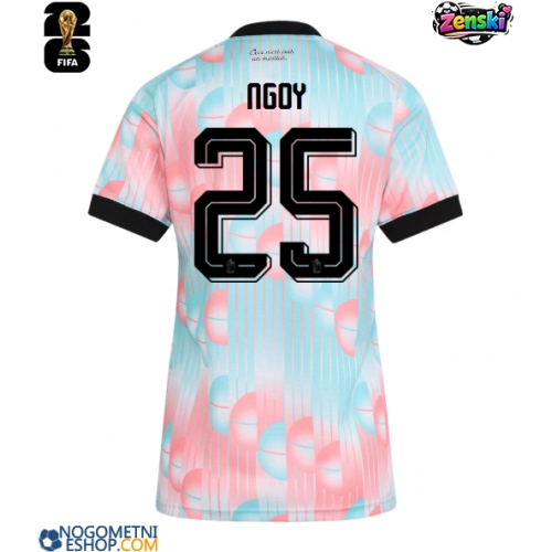 Ženski Nogometni dresi Belgija Nathan Ngoy #25 Gostujoči SP 2026 Kratek Rokav